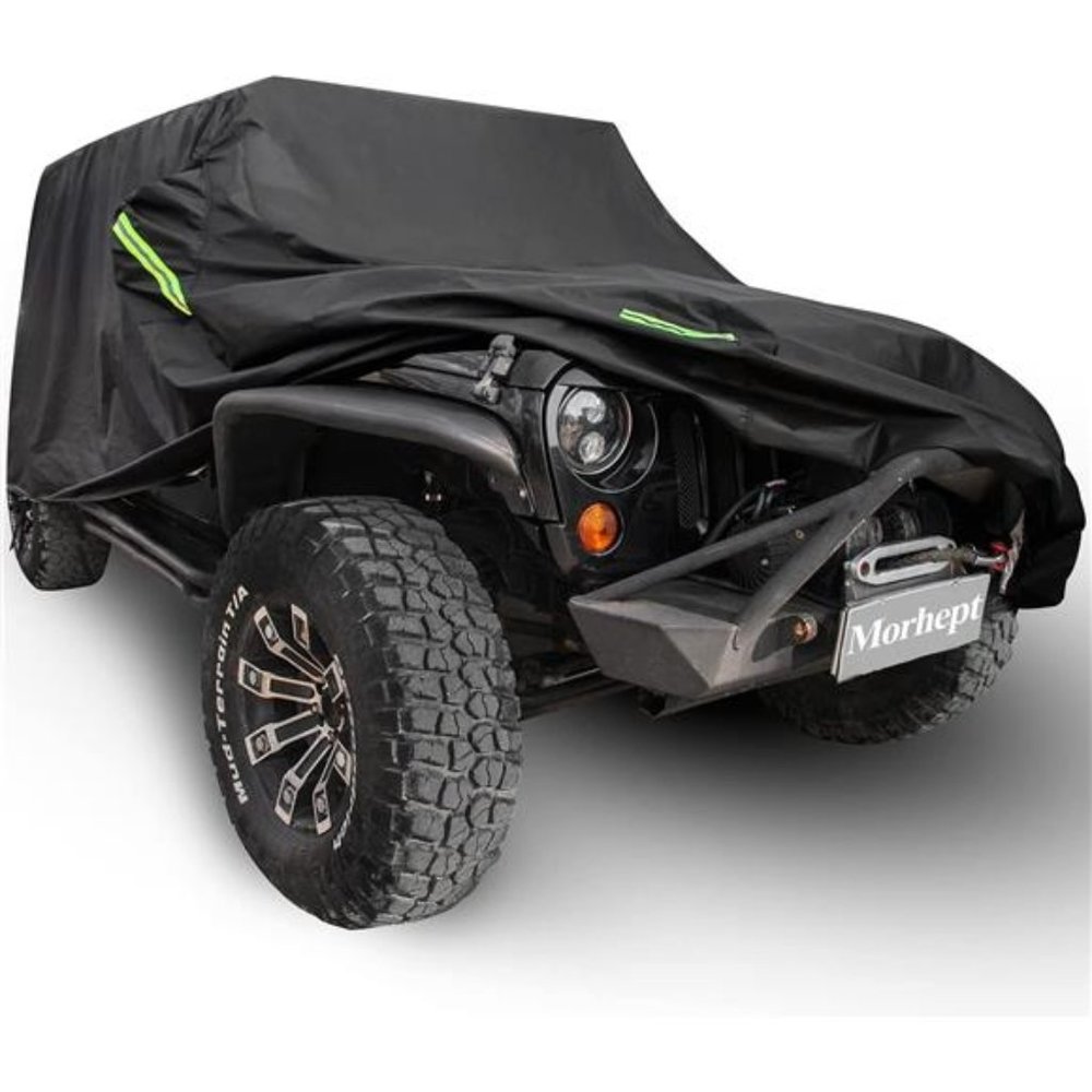 Jeep Wrangler Cover Waterproof 4 Door,All Weather Jeep Rain Cover for Automobile
